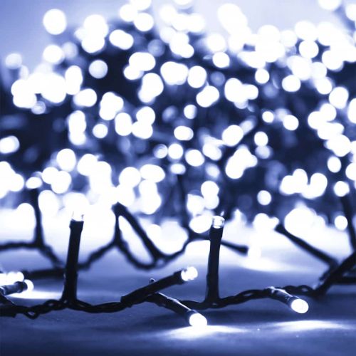 Компактен LED стринг с 2000 LED студено бяло 45 м PVC