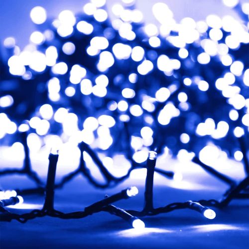 Компактен LED стринг с 2000 LED синьо 45 м PVC