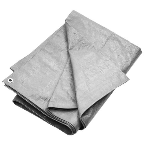 Брезент, 180 г/м², 6x8 м, сив, HDPE