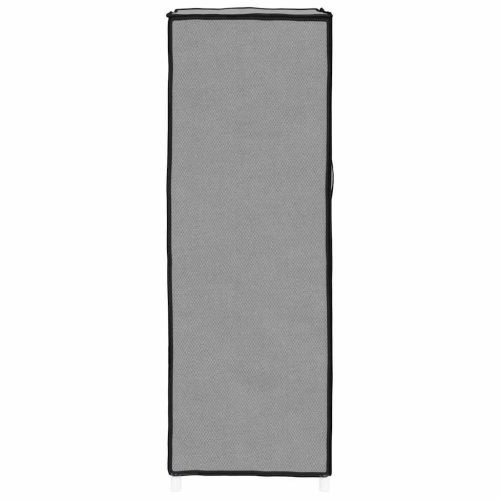 Шкаф за обувки, сив, 60x28x90 см, плат