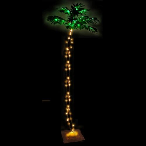 LED палмово дърво топло бяло 136 светодиода 220 см