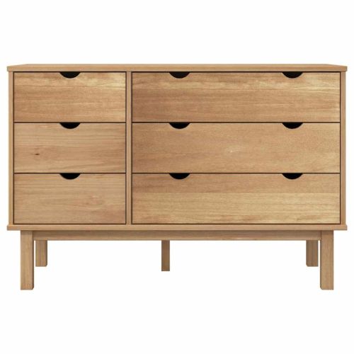 Шкаф с чекмеджета OTTA, 111x43x73,5 см, борово дърво масив