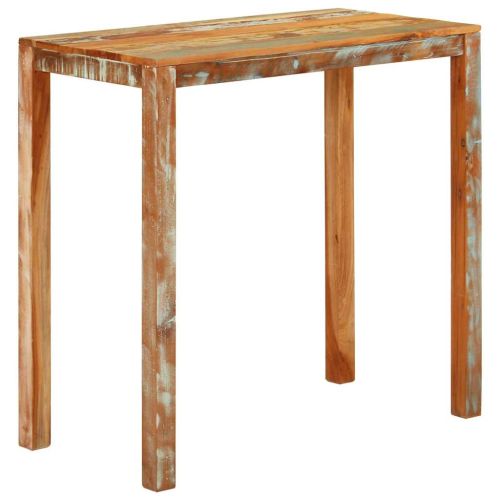 Бар маса, 112x55x108 см, регенерирано дърво масив