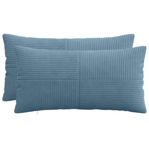 Калъфка за възглавница 2 pcs ALMELO Синьо 40 x 70 cm кордурой