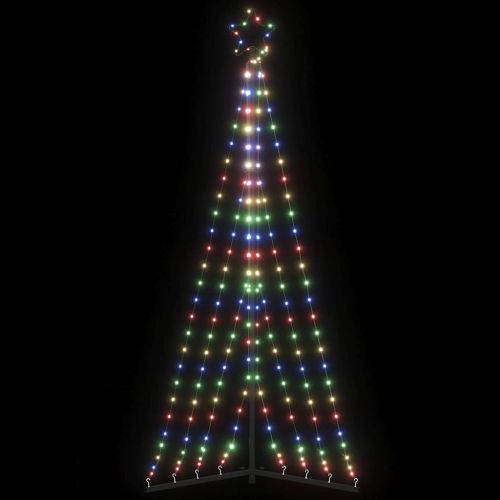 LED коледна елха 339 светодиода Цветни 187 см