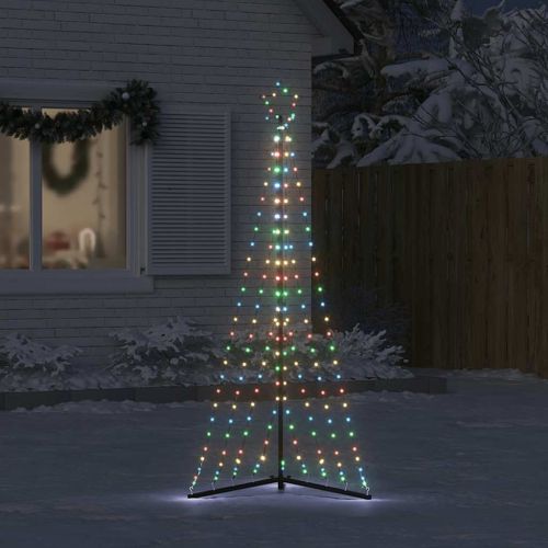 LED коледна елха 339 светодиода Цветни 187 см