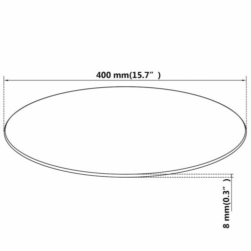 Темпериран стъклен плот за кръгла маса, 400 мм
