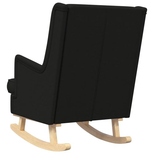 Люлеещ се стол Черен 62 x 80 x 85 см текстил