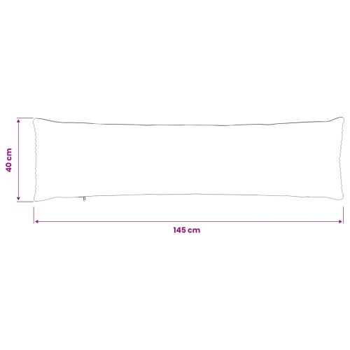 Калъфка за възглавница 2 pcs HEERLEN Жълто 40 x 145 см кордурой