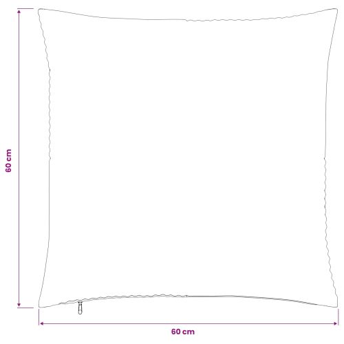 Калъфка за възглавница 2 pcs ALMELO Сивозелен 60 x 60 cm