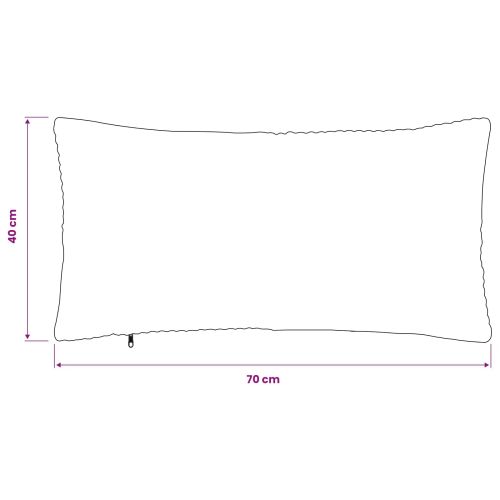 Калъфка за възглавница 6 pcs ALMELO Светлосиво 40 x 70 cm