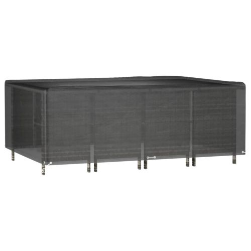 Покривало за градински мебели 12 капси 240x180x80см правоъгълно