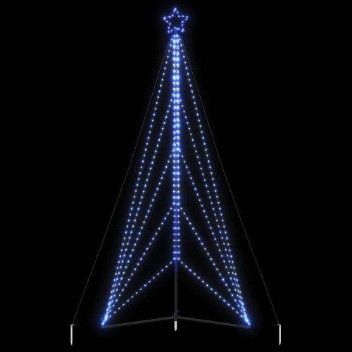 LED коледна елха 615 светодиода синьо 404,5 см