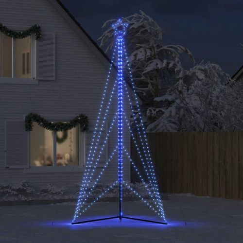 LED коледна елха 615 светодиода синьо 404,5 см