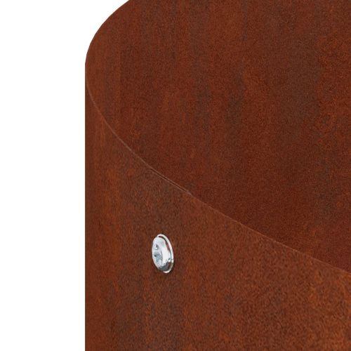 Пръстен за саксия 5 бр. Ръждясало 120 x 120 x 20 см
