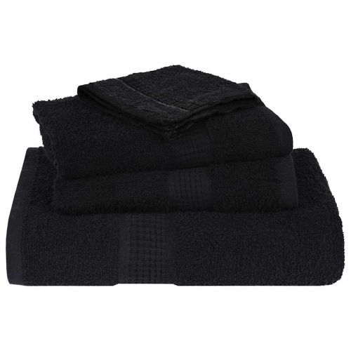 Кърпи за пране FROGN 4 бр. Черни 30x30 см 360 г/м²