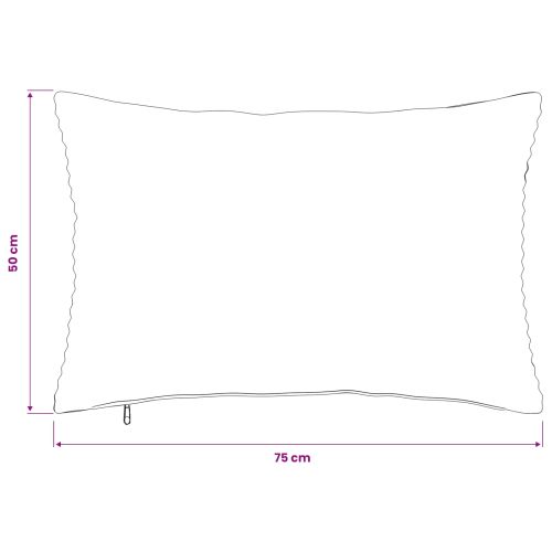 Калъфка за възглавница 6 pcs HEERLEN Кафяво 50 x 75 cm кордурой