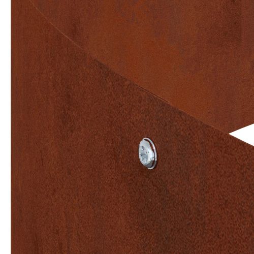 Градинска саксия Ръждясало 90 x 90 x 20 см Патинираща стомана