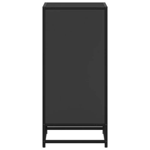 Шкаф за книги Черен 40x35x76 cm Инженерна дървесина