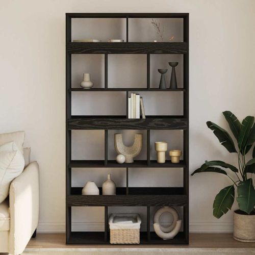 Шкаф за книги 15 нива 100 x 33 x 187,5 см Черния дъб