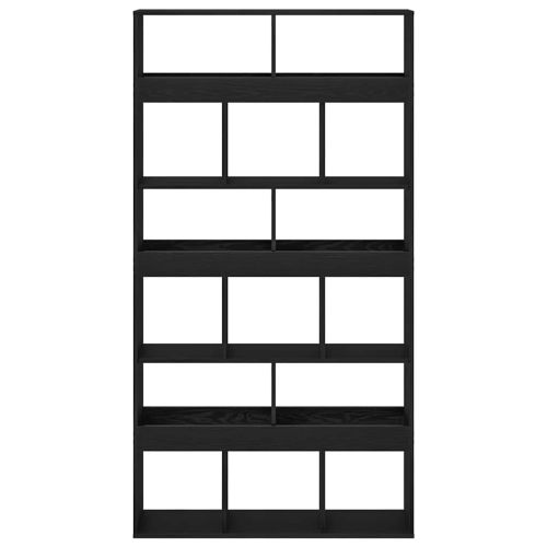 Шкаф за книги 15 нива 100 x 33 x 187,5 см Черния дъб