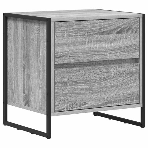Нощно шкафче Сив Сонома 50 x 39.5 x 50 см Инженерна дървесина