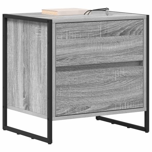 Нощно шкафче Сив Сонома 50 x 39.5 x 50 см Инженерна дървесина