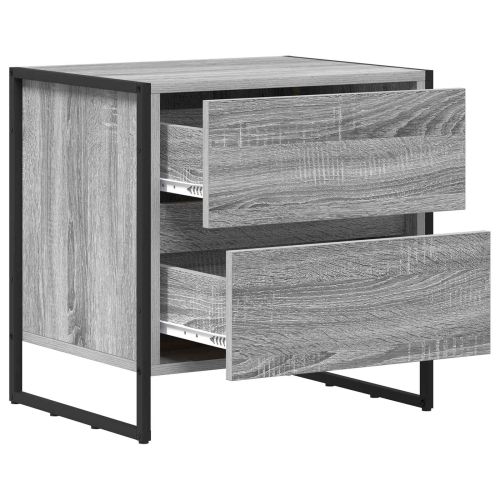 Нощно шкафче Сив Сонома 50 x 39.5 x 50 см Инженерна дървесина