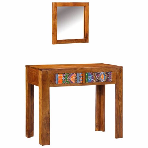 Тоалетка Кафяво 90 x 45 x 75 cm Солидно акациево дърво