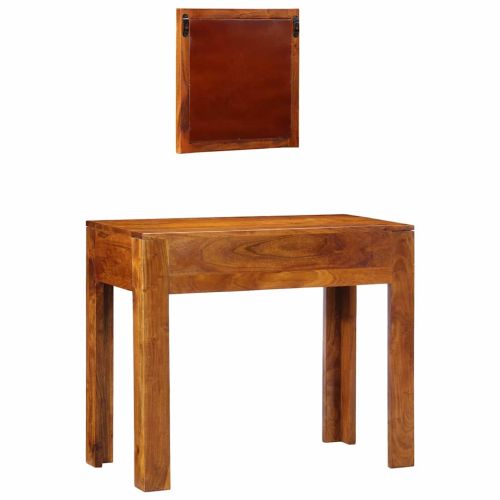 Тоалетка Кафяво 90 x 45 x 75 cm Солидно акациево дърво