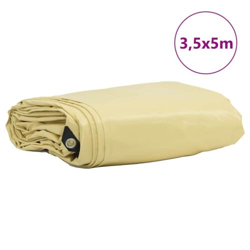 Найлон 650g / m² Бежово 3,5 x 5 m Канва с PVC покритие