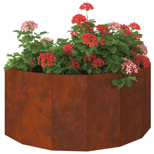 Кашпа Ръждясало 120 x 60 x 50 см Патинираща стомана