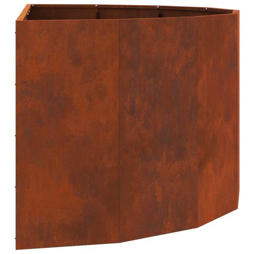 Кашпа Ръждясало 120 x 60 x 50 см Патинираща стомана