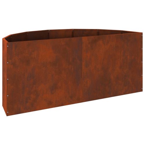 Кашпа Ръждясало 120 x 60 x 50 см Патинираща стомана