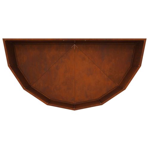 Кашпа Ръждясало 120 x 60 x 50 см Патинираща стомана