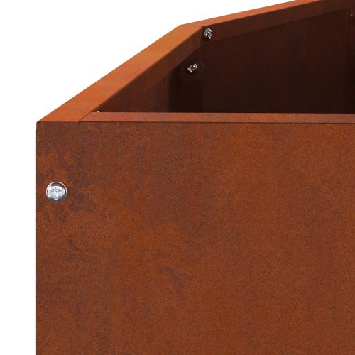Кашпа Ръждясало 120 x 60 x 50 см Патинираща стомана