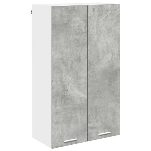 Висящ шкаф Циментено сиво 60 x 31 x 100 см Инженерна дървесина