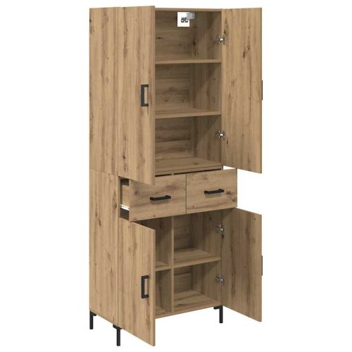 Висок шкаф Дъб 69,5 x 34 x 180 см Инженерна дървесина