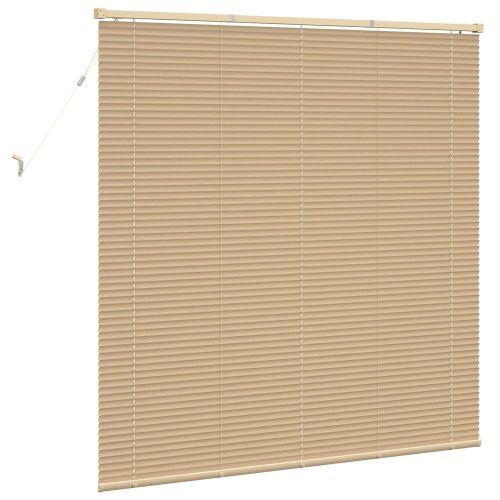 Венецианска щора Светло кафяво с шарка 150 x 160 cm 25 mm ПВЦ