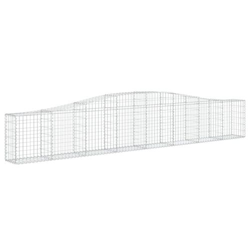 Габионни кошници арка 2 бр 400x30x60/80 см поцинковано желязо