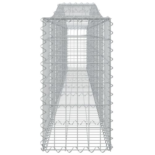 Габионни кошници арка 2 бр 400x30x60/80 см поцинковано желязо