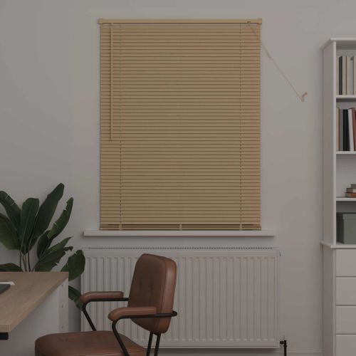 Венецианска щора Светло кафяво с шарка 150 x 90 cm 25 mm ПВЦ