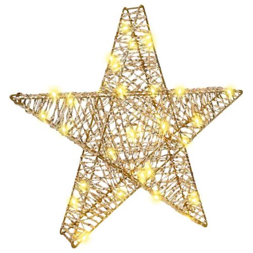 3D звезда 50 LED светодиода Топло бяло 55 x 52.5 x 9 см PET