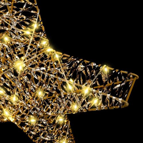 3D звезда 50 LED светодиода Топло бяло 55 x 52.5 x 9 см PET