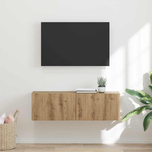 TV стенен шкаф 98 x 31 x 29,5 см Дъб Артизан