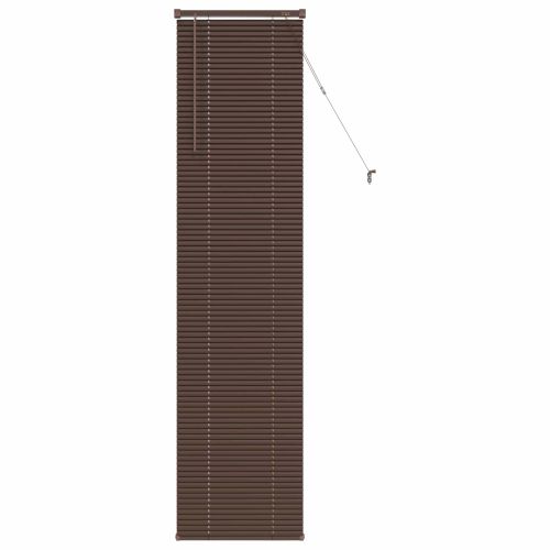 Венецианска щора Тъмно кафяво с шарка 213 x 40 см 25 mm ПВЦ