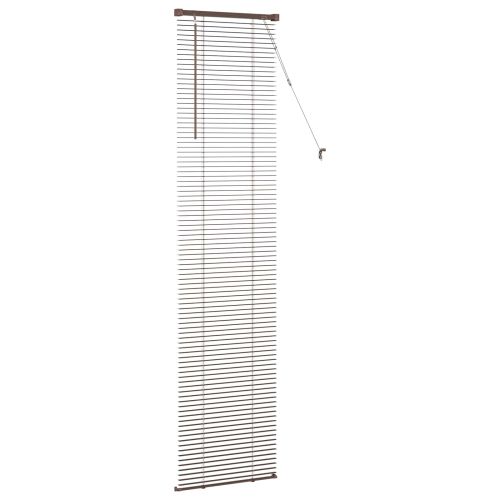 Венецианска щора Тъмно кафяво с шарка 213 x 40 см 25 mm ПВЦ