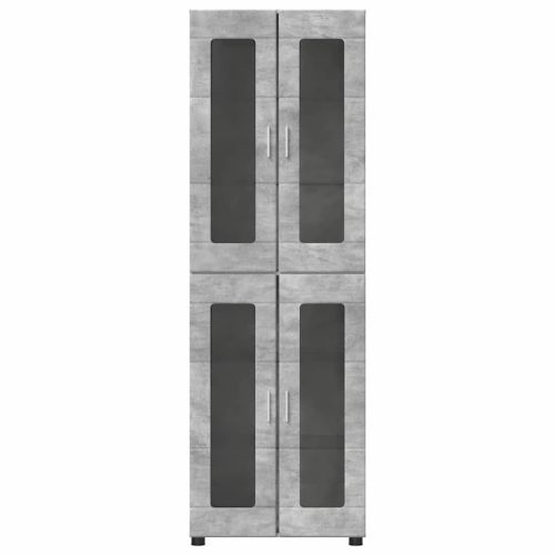 Висок шкаф FLORIN 60 x 35 x 182 см Циментено сиво