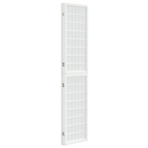 Параван за стая, 3 панела, в японски стил, 120x170 cм, бял