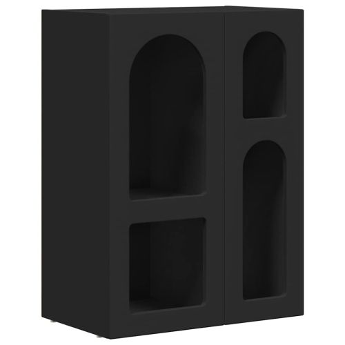 Служебен шкаф ELST Черно 59 x 35 x 80.5 см Инженерна дървесина